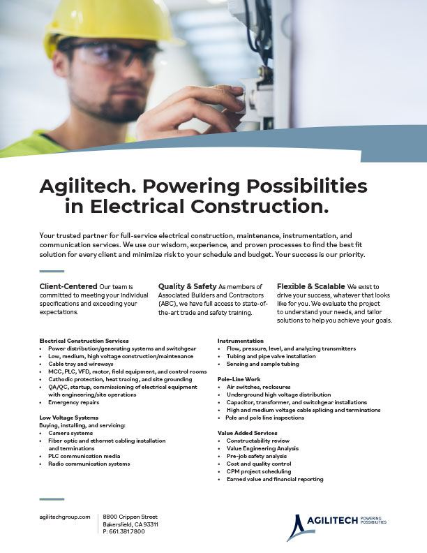 AGILITECH Electrical Construction Services PDF Download
