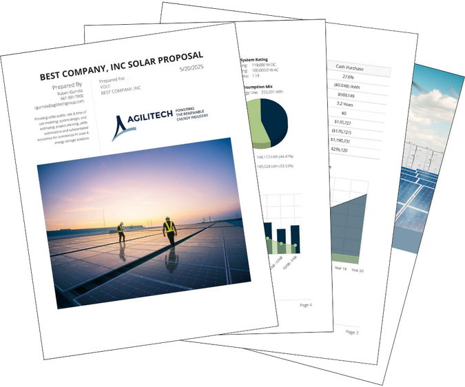 AGILITECH solar proposal thumbnails